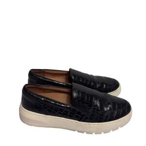 VIONIC DINORA BLACK WHITE CROC WOMEN SNEAKERS SIZE 9 NO BOX